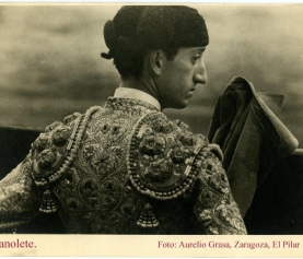 MANOLETE FOTOGRAFIADO POR AURELIO GRASA, ZARAGOZA 1944