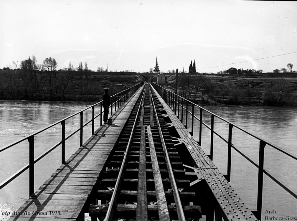 EL FERROCARRIL DE GALLUR A SÁDABA EN LAS FOTOS DE AURELIO GRASA, 1915