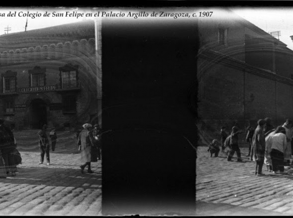 AURELIO GRASA SANCHO  EN EL COLEGIO DE SAN FELIPE, HOY MUSEO PABLO GARGALLO